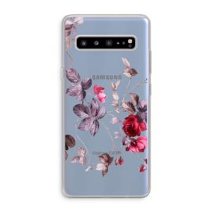 CaseCompany Mooie bloemen: Samsung Galaxy S10 5G Transparant Hoesje