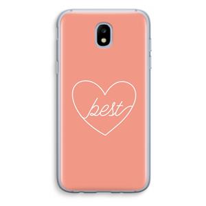 CaseCompany Best heart: Samsung Galaxy J5 (2017) Transparant Hoesje