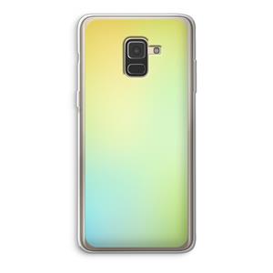CaseCompany Minty mist pastel: Samsung Galaxy A8 (2018) Transparant Hoesje