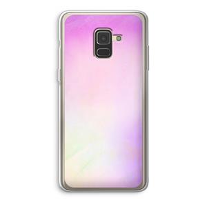 CaseCompany Flow mist pastel: Samsung Galaxy A8 (2018) Transparant Hoesje