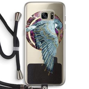 CaseCompany Golden Falcon: Samsung Galaxy S7 Edge Transparant Hoesje met koord