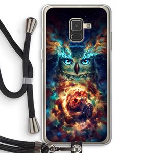 CaseCompany Aurowla: Samsung Galaxy A8 (2018) Transparant Hoesje met koord