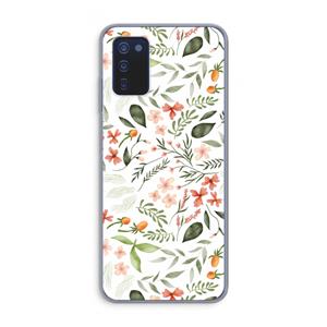 CaseCompany Sweet little flowers: Samsung Galaxy A03s Transparant Hoesje