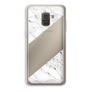 CaseCompany Biggest stripe: Samsung Galaxy A8 (2018) Transparant Hoesje