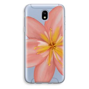 CaseCompany Pink Ellila Flower: Samsung Galaxy J5 (2017) Transparant Hoesje