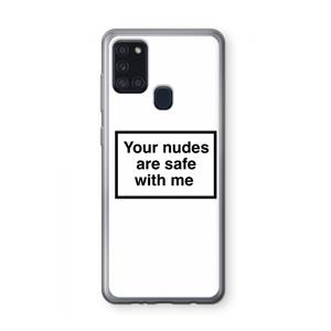 CaseCompany Safe with me: Samsung Galaxy A21s Transparant Hoesje