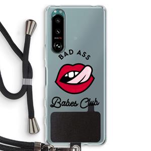 CaseCompany Badass Babes Club: Sony Xperia 5 III Transparant Hoesje met koord