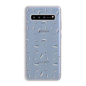CaseCompany Hipster stripes: Samsung Galaxy S10 5G Transparant Hoesje