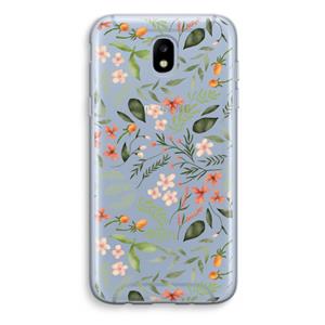 CaseCompany Sweet little flowers: Samsung Galaxy J5 (2017) Transparant Hoesje