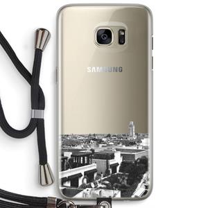 CaseCompany Marrakech Skyline : Samsung Galaxy S7 Edge Transparant Hoesje met koord