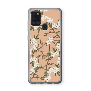 CaseCompany Blossoming spring: Samsung Galaxy A21s Transparant Hoesje