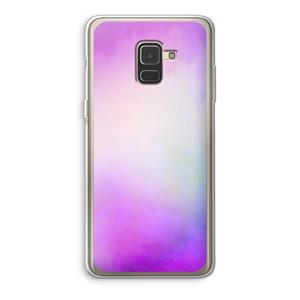 CaseCompany Clouds pastel: Samsung Galaxy A8 (2018) Transparant Hoesje