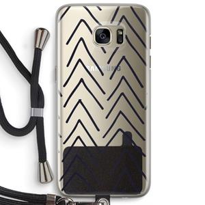 CaseCompany Marrakech Arrows: Samsung Galaxy S7 Edge Transparant Hoesje met koord