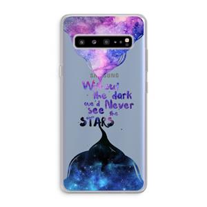 CaseCompany Stars quote: Samsung Galaxy S10 5G Transparant Hoesje