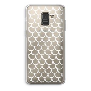 CaseCompany Dakpannetjes: Samsung Galaxy A8 (2018) Transparant Hoesje