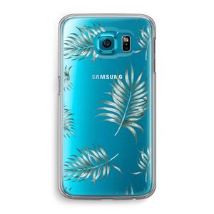 CaseCompany Simple leaves: Samsung Galaxy S6 Transparant Hoesje