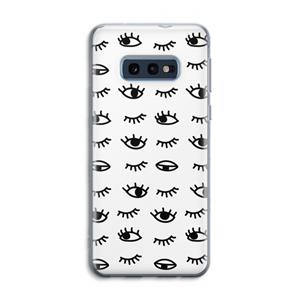 CaseCompany Eye pattern #2: Samsung Galaxy S10e Transparant Hoesje