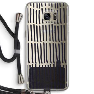CaseCompany Moroccan stripes: Samsung Galaxy S7 Edge Transparant Hoesje met koord