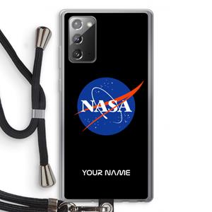 CaseCompany NASA: Samsung Galaxy Note 20 / Note 20 5G Transparant Hoesje met koord