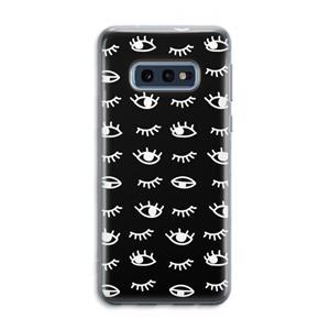 CaseCompany Eye pattern #3: Samsung Galaxy S10e Transparant Hoesje