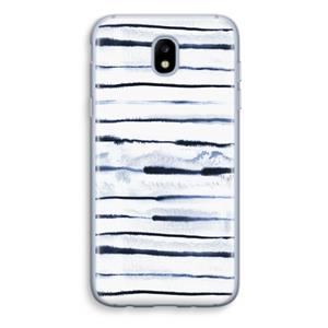 CaseCompany Ink Stripes: Samsung Galaxy J5 (2017) Transparant Hoesje