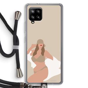 CaseCompany One of a kind: Samsung Galaxy A42 5G Transparant Hoesje met koord