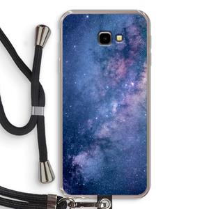 CaseCompany Nebula: Samsung Galaxy J4 Plus Transparant Hoesje met koord