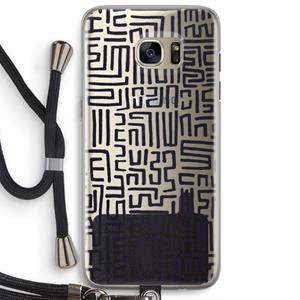 CaseCompany Moroccan Print: Samsung Galaxy S7 Edge Transparant Hoesje met koord