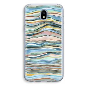 CaseCompany Watercolor Agate: Samsung Galaxy J5 (2017) Transparant Hoesje