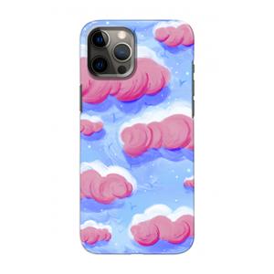 CaseCompany Roze wolken met vogels: Volledig geprint iPhone 12 Hoesje