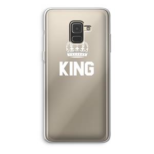 CaseCompany King zwart: Samsung Galaxy A8 (2018) Transparant Hoesje