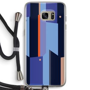 CaseCompany Gestalte 3: Samsung Galaxy S7 Edge Transparant Hoesje met koord