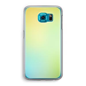 CaseCompany Minty mist pastel: Samsung Galaxy S6 Transparant Hoesje
