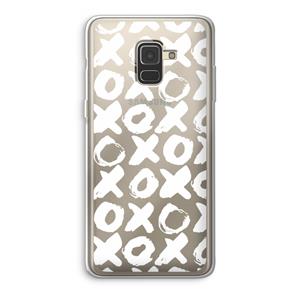 CaseCompany XOXO: Samsung Galaxy A8 (2018) Transparant Hoesje