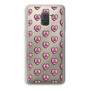 CaseCompany GIRL POWER: Samsung Galaxy A8 (2018) Transparant Hoesje