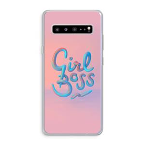 CaseCompany Girl boss: Samsung Galaxy S10 5G Transparant Hoesje