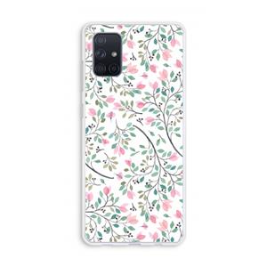 CaseCompany Sierlijke bloemen: Galaxy A71 Transparant Hoesje