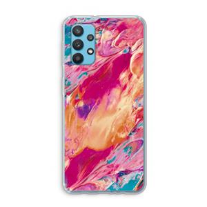 CaseCompany Pastel Echoes: Samsung Galaxy A32 4G Transparant Hoesje