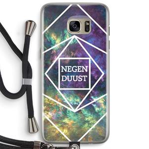 CaseCompany Negenduust ruimte: Samsung Galaxy S7 Edge Transparant Hoesje met koord