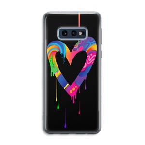 CaseCompany Melts My Heart: Samsung Galaxy S10e Transparant Hoesje