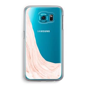 CaseCompany Peach bath: Samsung Galaxy S6 Transparant Hoesje