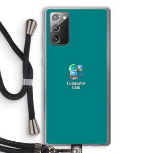 CaseCompany Win98: Samsung Galaxy Note 20 / Note 20 5G Transparant Hoesje met koord