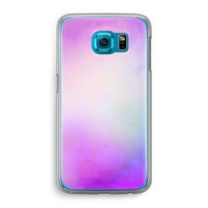 CaseCompany Clouds pastel: Samsung Galaxy S6 Transparant Hoesje