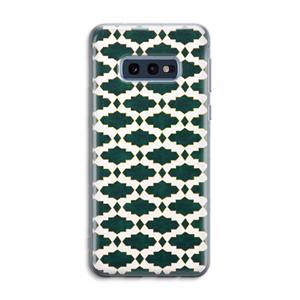CaseCompany Moroccan tiles: Samsung Galaxy S10e Transparant Hoesje