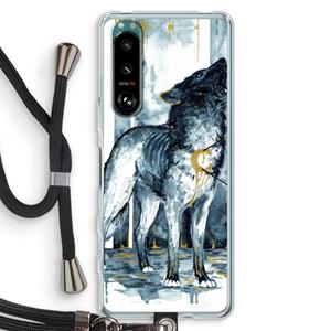 CaseCompany Bleeding Soul: Sony Xperia 5 III Transparant Hoesje met koord