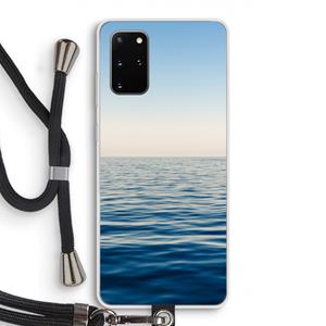 CaseCompany Water horizon: Samsung Galaxy S20 Plus Transparant Hoesje met koord