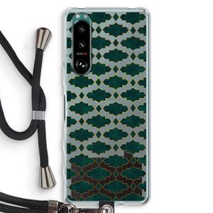 CaseCompany Moroccan tiles: Sony Xperia 5 III Transparant Hoesje met koord