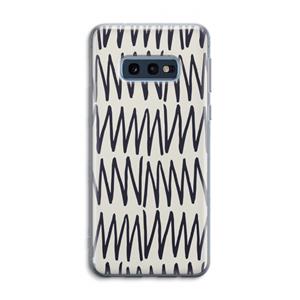 CaseCompany Marrakech Zigzag: Samsung Galaxy S10e Transparant Hoesje