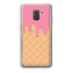 CaseCompany Ice cream: Samsung Galaxy A8 (2018) Transparant Hoesje