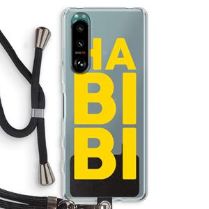 CaseCompany Habibi Majorelle : Sony Xperia 5 III Transparant Hoesje met koord